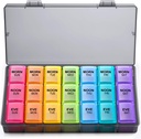 Weekly Pill Organizer 3 Kali sehari, Besar Gelibo Daur pil Pill Box untuk Vitamin / Fish Oil / Pil / Suplemen Arthritis Friendly