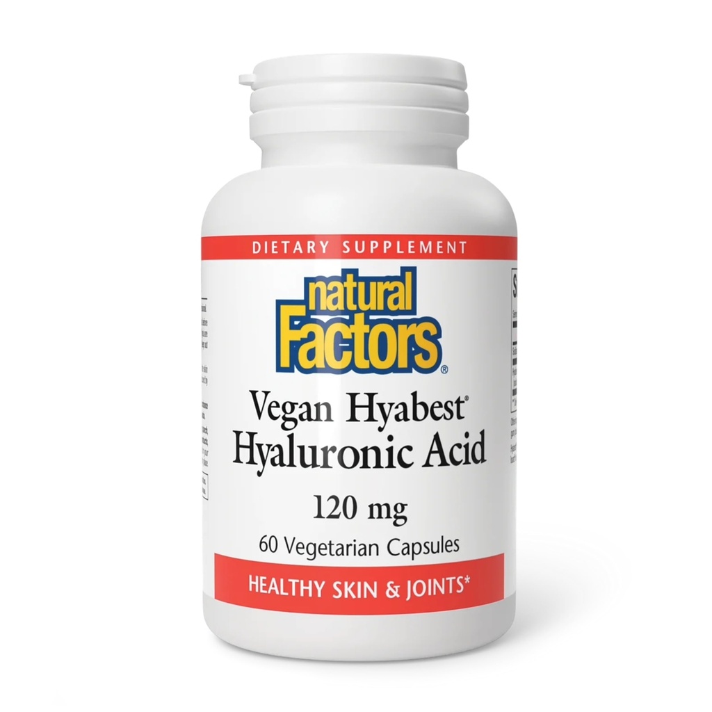 Faktor Alami - Acid Hyaluronic Hyaluronik, Mendukung Joints Sehat & Skin, 60 Kapsul Vegetarian