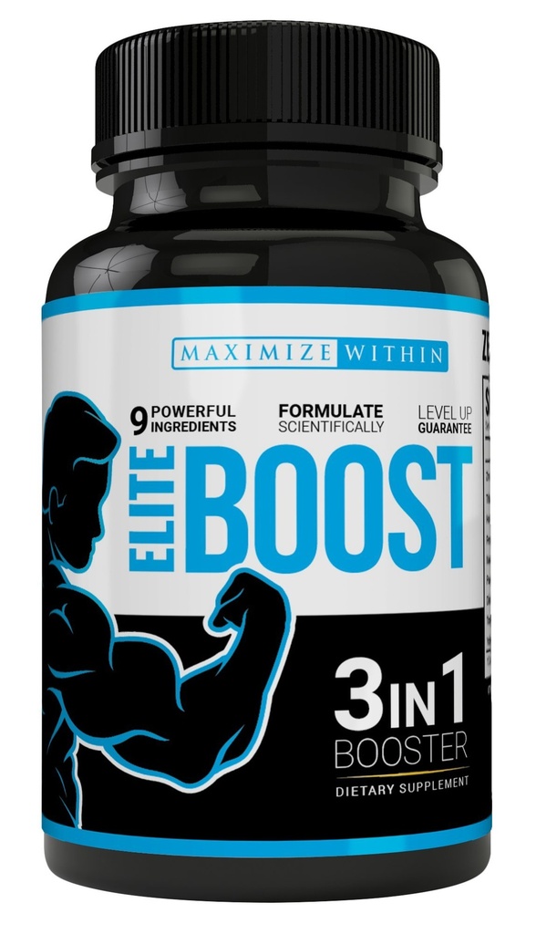 Maximum Slim Elite Boost 3 dalam 1 Formula Primotherone Libido Testosteron, Energy, Muscle Mass & Stamina, Kuat Ingredians Vegagie Capsules