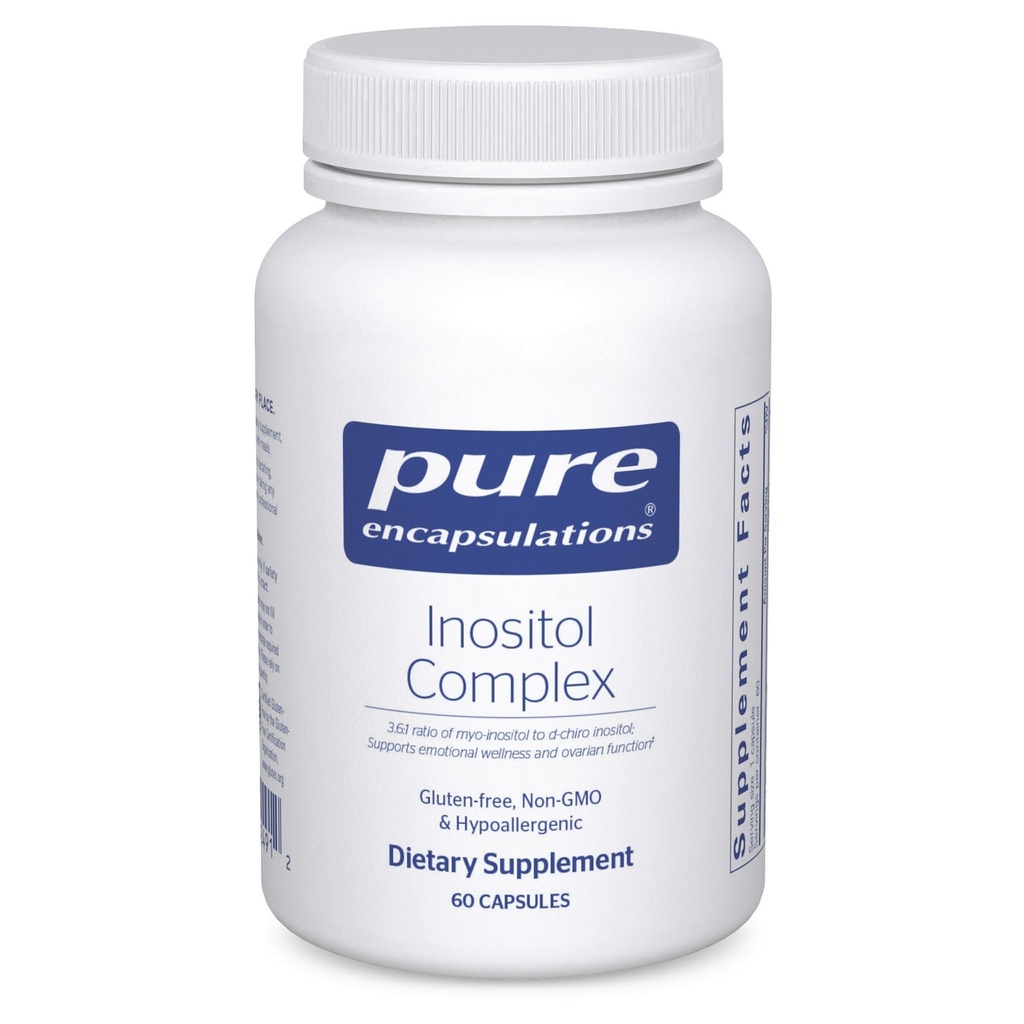 Suplemen Inositol Kompleks 124; Suplemen untuk Mendukung Energi, Metabolisme Sehat, dan Fungsi Ovarian * 124; 60 Kapsul