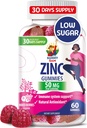 Zinc Gummies for Dewasa - Zinc Chewable Gummy for Imune Support - Powerful Natural Antioksidant Non-GMO Supplemen Anak-Anak Pria Dewasa