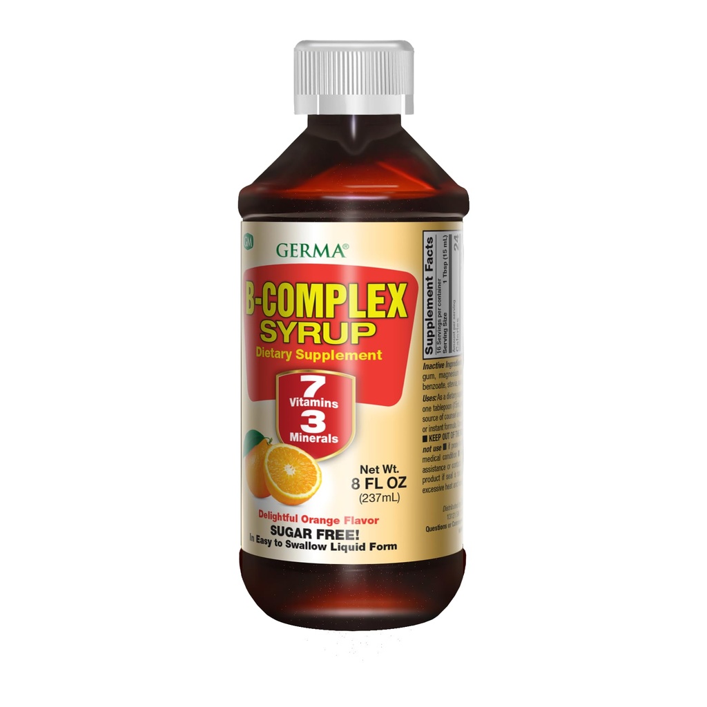 Germa B-Complex Syrup. Bone Health, Growth and Development Aid.