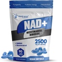 WELLNESS LABSRX Liposal NAD + Tambahan - Third-Party Test NAD Softgels Nicotinamide Resveratrol - 2500mg Suplemen NAD untuk Perempuan - Dukungan Umur Panjang - Dibuat di Amerika Serikat