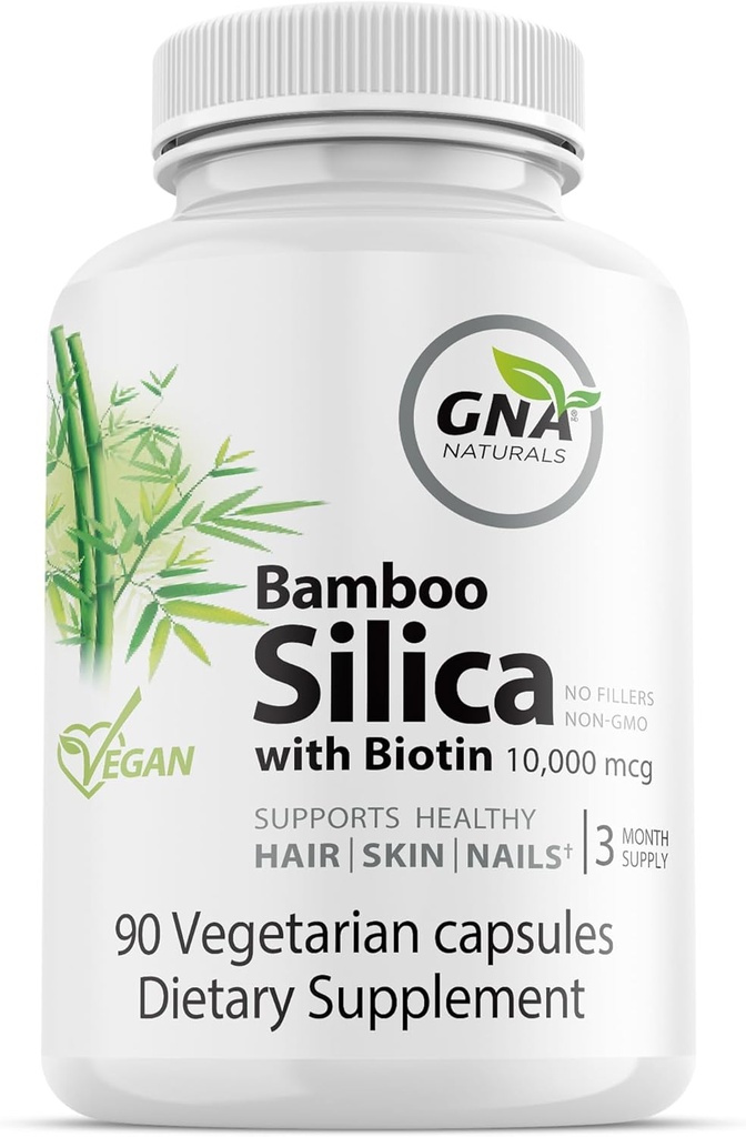Bambu Silica dengan Biotin Vegan Friendly 3 Bulan Supply
