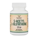 S-Acetyl L-Glutathione Capsules - 100mg, 60 Count (Acetylated Glutathione Antioksidant - More Absorbable Than Glutathione dan Liposomal Glutathione, Non-GMO dan Gluten Free) oleh Double Wood