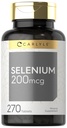 Carlyle Selenium Supplemen 12.4; 200 mcg 124; 270 Tablet 12.4; Vegetarian, Non- GMO, dan Gluten Free Formula
