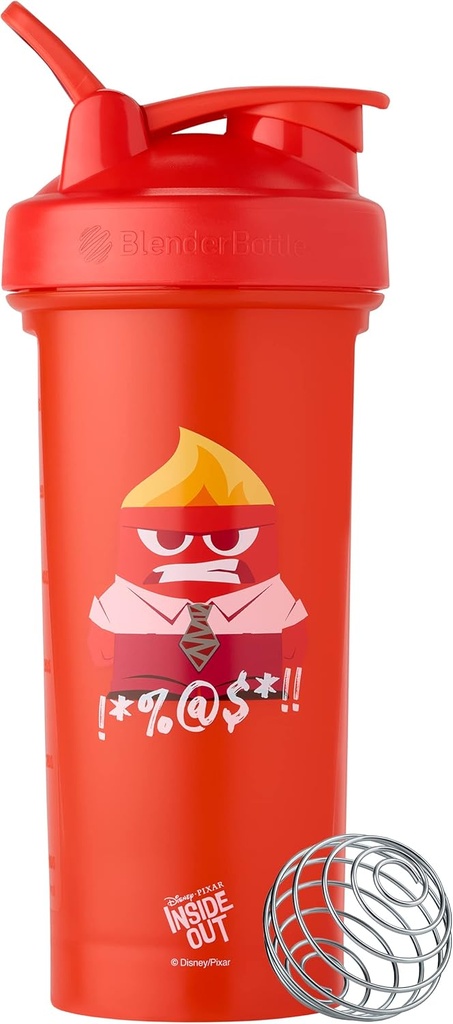 BlenderBottle Pixar Classic V2 Shaker Bottle Perfect for Protein Shakes and Pre Workout, 28- Ounce, Inside Out