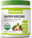Poda Superfood Super Hijau Organik dengan Spirulina & Chlorella untuk Kesehatan Gut, Supports Immunity, Digetical Health, Natural Energy, Probiotic, Antioksidant, Digevical Enzymes, (300grs)