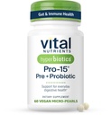 Nutrients Hiperboid Vital Pro-15 Prestipation and Progetic for Women and Men 124; 15 Science Bocked Strains 124; Pasokan Sembelit Kerja, Diare, Gas & Bloating 124; 60 Vegan Time Pniel