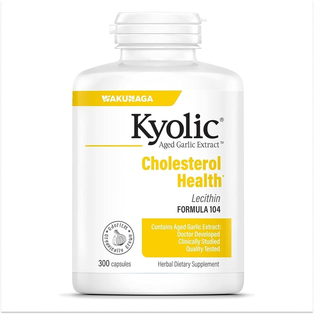 Kyolic Aged Bawang putih Ekstrak Formula 104, Kesehatan Kolesterol