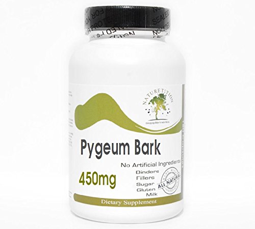 Pygeum Bark 450mg ~ 200 Capsules - No Addititives ~ Suplemen Naturesor