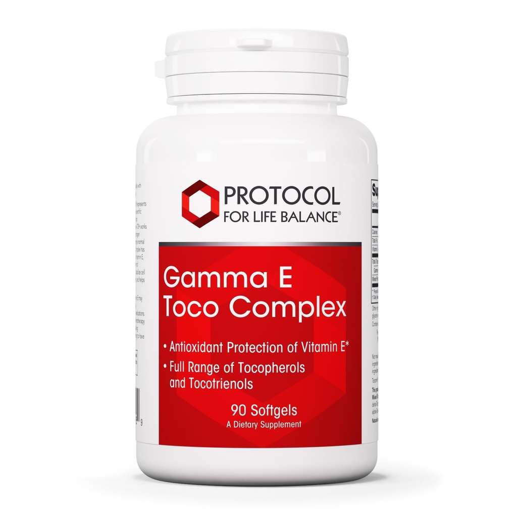 PROTOCOL UNTUK HIDUP BALICE Gamma E Toco Complex - Vitamin E 300mg - Antioksidant Dukungan - untuk Kesehatan Kardiovaskular & Kesehatan Otak - dengan Tocotrienol & Dairy Free - 90 Softgeels