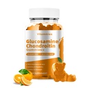 Glucosamin Chondroitin Gummies dengan MSM & Elderberry Ekstra Kekuatan - Dukungan Bersama, Dukungan Ammunian Antioksidasi untuk Dewasa, Pria & Perempuan, Minalisi, koenzim Q10, DHA - 60 Orange Gummies
