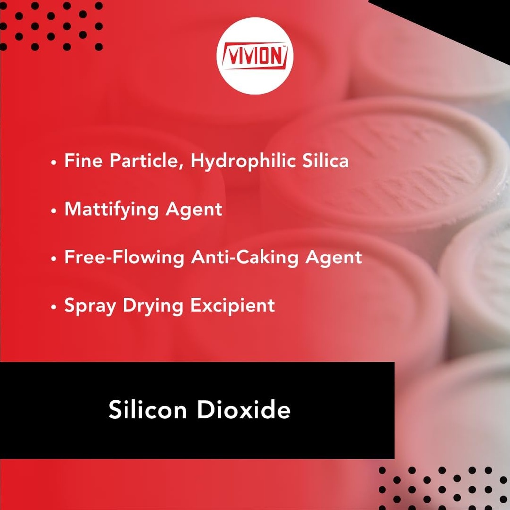 Silicon Dioksida Powder - Bolak 25 lb - Sipernat 222S Pharmaceutical Grade Migged Silica - Moistubing Anticaking Flow Agent - Spray Dryding Excipient