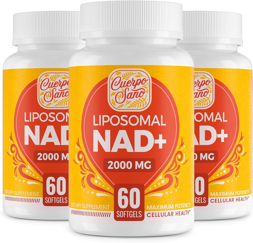 2000 MG NAD Suplemen, Lipomal NAD + dengan Absorpsi Tinggi, Lebih Eefisien daripada Nicotinamide Ribside, Suplemen Murni & Plus Boosting, Penuaan Pertahanan, Metabolisme & Cellular, 180 softgeels