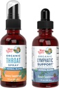 MaryRuth Organics Throat Spray (Unflashed) & Lymphatic Cleanse Drops = 124; USDA Organic Project, Clean Label Verified £124; Vitamin for Throat Relief, Kekebasan & Overall Health 124; Vegan, Gluten Free, Non- G