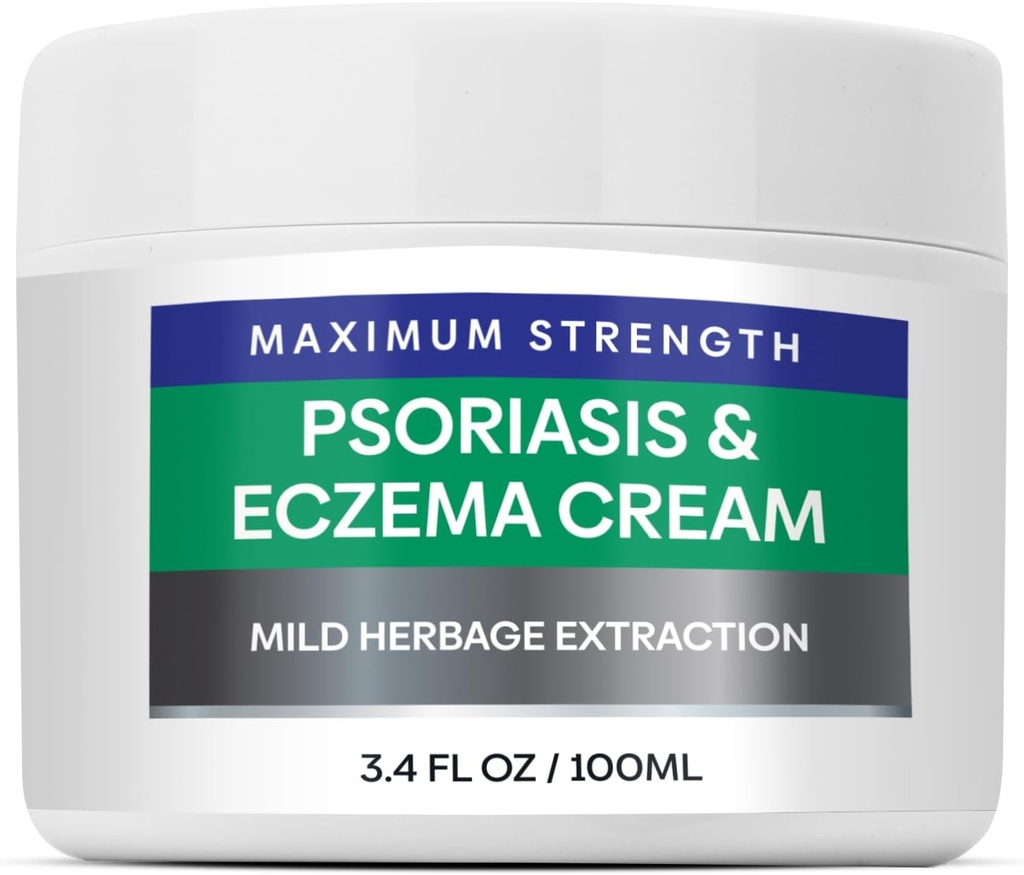 Hermon Psoriasis Eczema Relief Cream: Maximum Energy for Psoriasis Eczema - Relieve Symptom of Resistant Efektif untuk Dermatitis Folliculitis 100m 3.4 Fl Oz (Pack of 1)
