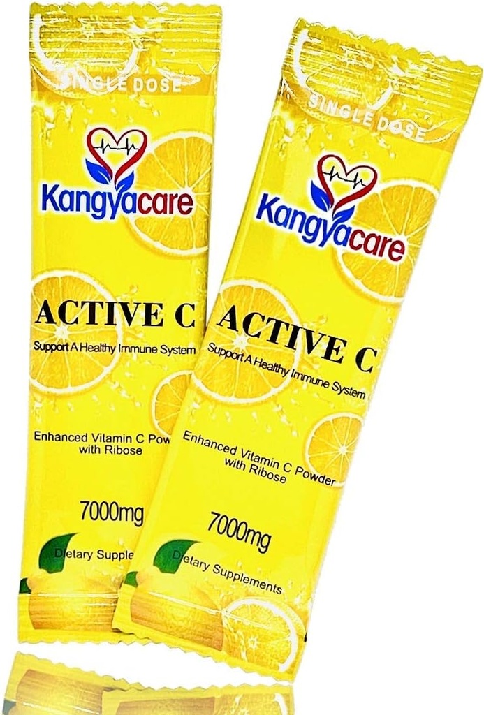 Kangyacare] C -20 Paket -Single Dose -7000mg -Extra Tinggi Potamin C Powder -Imune Dukungan & Perlindungan Antiokhidant -Enhanced Absorpsi, Neutral pH