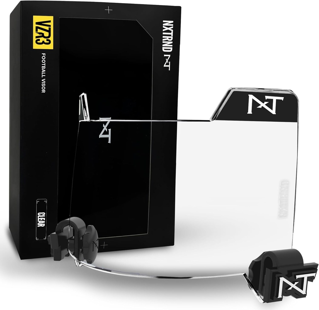 Nxtrnd VZR3 Football Visor, Curved Les Technology, Fits Dewasa & Youth Football Helmets