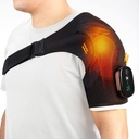 Cordless Shoulder Heating Pad, Heated Shoulder Brace dengan Vibration, Shoulder Massager untuk Pria Perempuan Relief