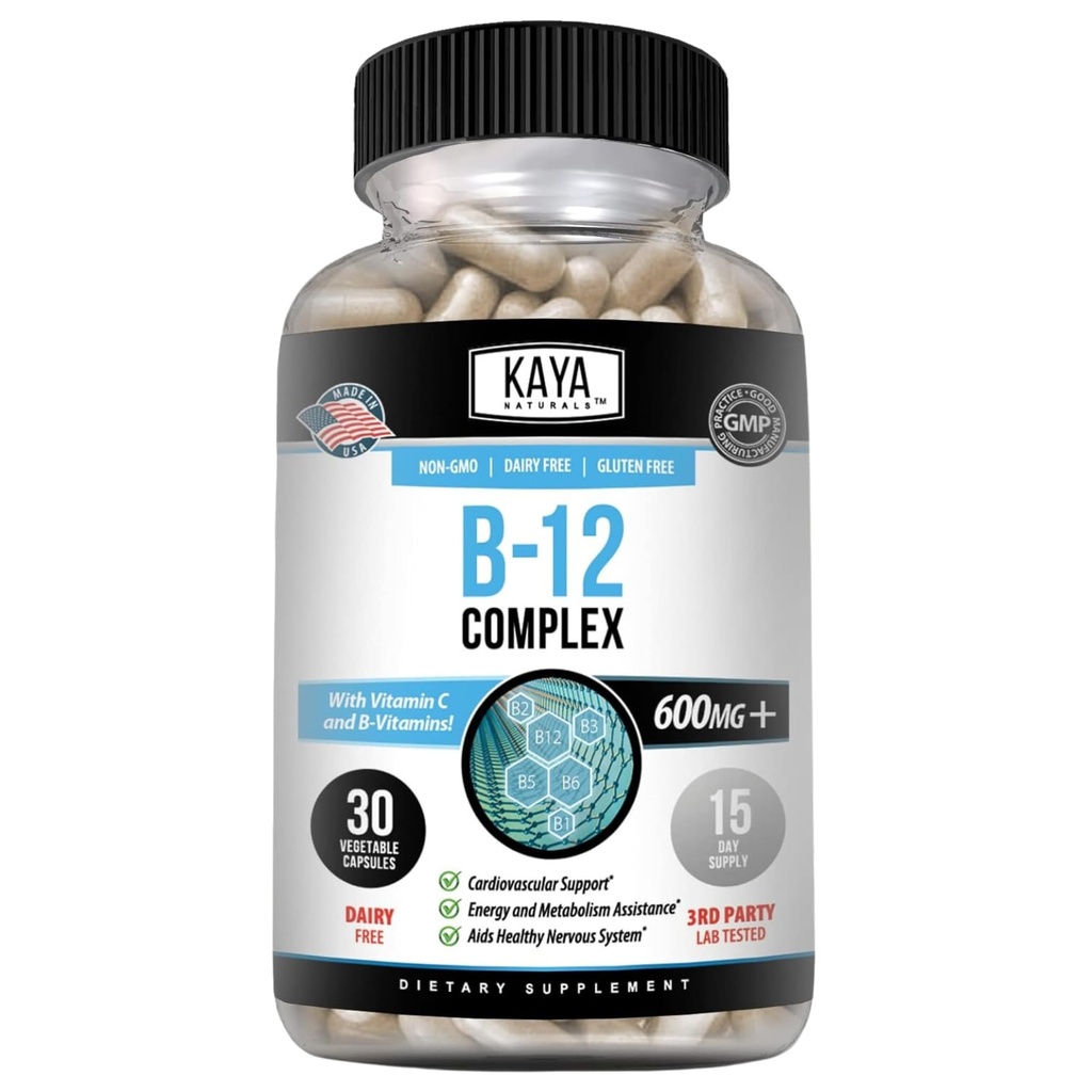 Kaya Ambassals B-12 Kompleks 124; Multivitamin Suplement for Women & Men Energy and Metabolism Booster