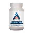 Ayush Herbs Curcumin 97% - Kurcumin Suplemen, Suplemen Root Premium, Curcuminoid bagi Perempuan & Pria, Dewasa, Premium Dukungan Gabungan, Kekuatan & Vitalitas - 90 Vegetarian Capsules (1 Count)
