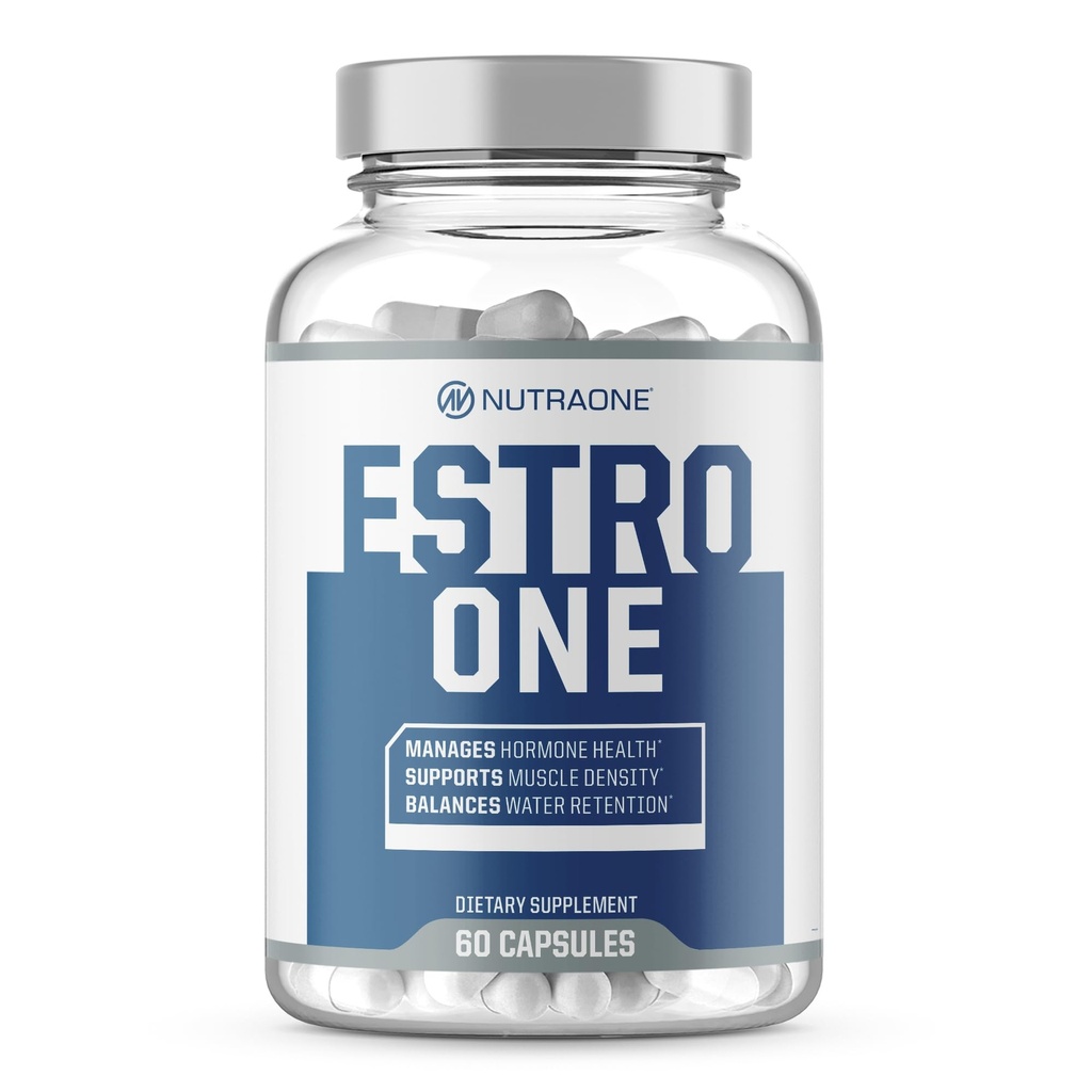 NutraOne EstroOne Hormone Dukungan untuk Manusia Kekuatan Alam, Mood, dan Drive Dukungan * (60 Kapsul)