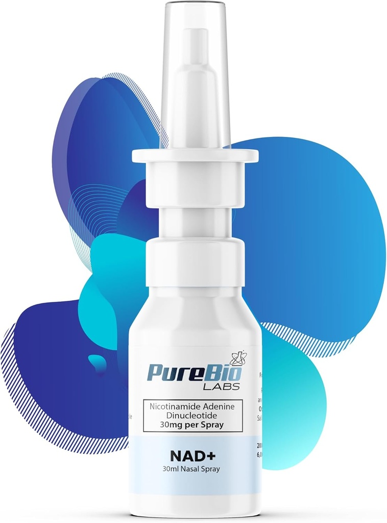 NAD + Nasal Spray - 30mg per Spray, total 30ml, 200 Spray - Cellular Energy & Metabolisme (1 Botol)