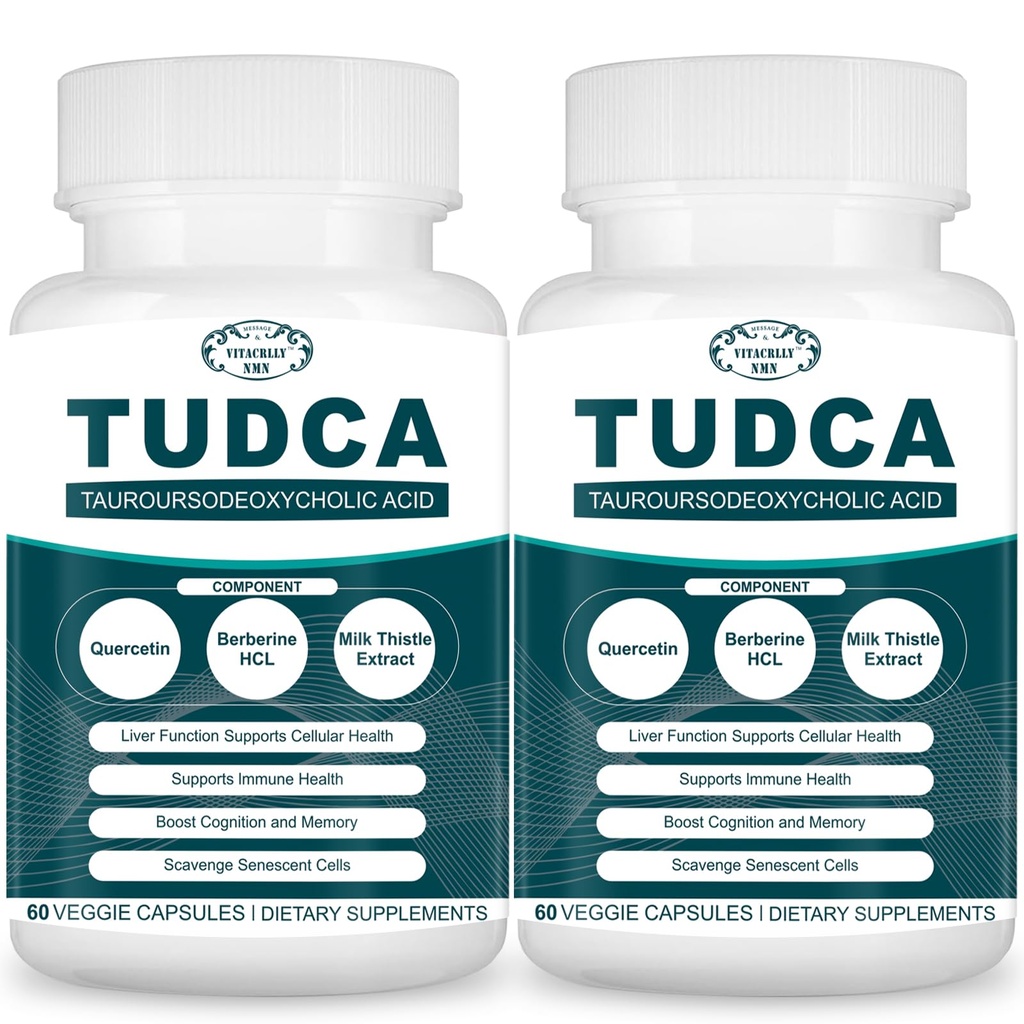 2200MG TudCA Liver Suplemen Penyesuaian SaleBile Salts untuk Detox Liver & Cleanse, Cleanse kandung empedu, Kesehatan Digetical 120 Kasules