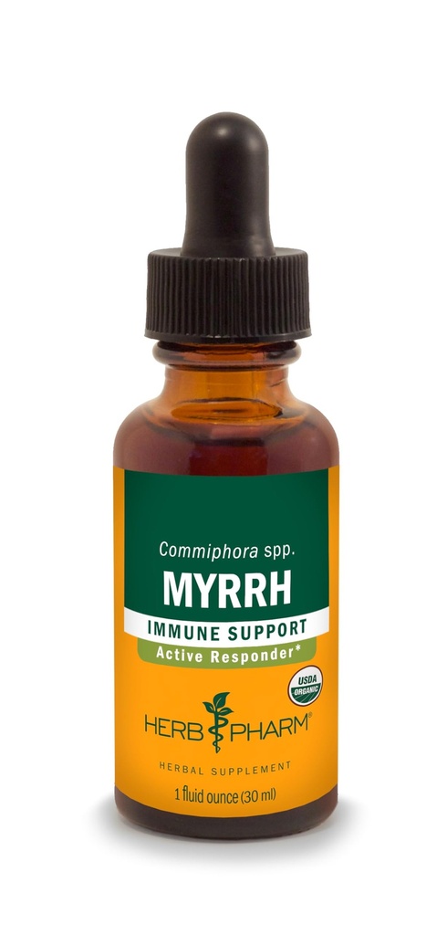Herb Pharm Myrrh Cair Ekstrak untuk Dukungan Sistem Imune - 1 Ounce (DMYRRR01)