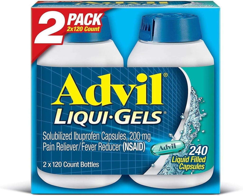 Advil Liqui- Gels (2pk, 120 Cacah)