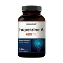 NatureBell Huperzine A 400mcg Per Serving, 240 Capsules, (Huperzine A Supplement) Suplemen; Support Focus, Cognition, Memory, and Learning Abilitas - Premium Brain Health Suplemen - No GMO