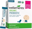 Wellients Organic Probiotic Packs 126; Support Digetical and Ammune Health for Baby, Toddlers and Toddlers 124; Flavorless and Easy to Use 124; Non-GMO and Top 9 Allergen Free 124; 30ct