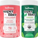 Bellway Super Fiber Powder + Collagen, Strawberry Lemonade Super Fiber + Hijau