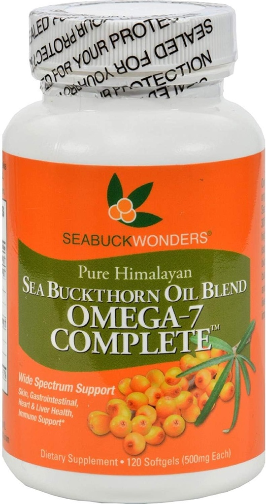 Seabuck Wonders Sea Buckthorn Oil Blend - 500 mg - Omega 7 Complete