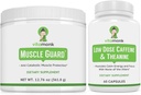 VitaMonk Muscle Guard dan Caffeine Dose rendah Bundle, HMB, EAAs, Vitamin D, Magnesium for Muscle Growth & Caffeine dengan L- Theanine, Smooth Energy Boost, Suplemen untuk Pria & Women, Muscle & Focus Support