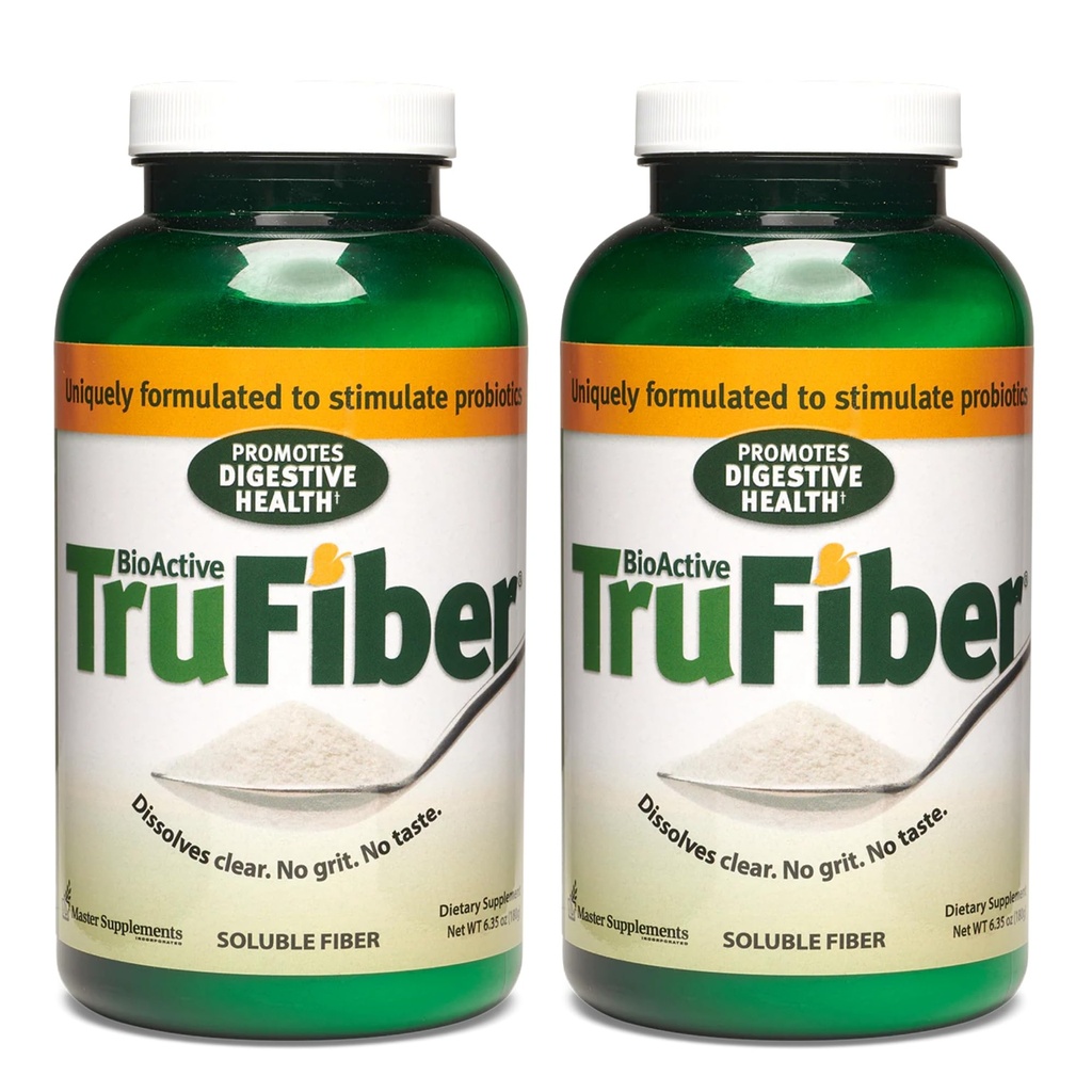 Suplemen Master Trufiber - 6.35 oz, Pack of 2 - Prebiotic Fiber untuk Bantuan Perkembangan Probiotik Boost - Mendukung Kesehatan Digesi - Vegan, Gluten Bebas - 100 Total Hamba
