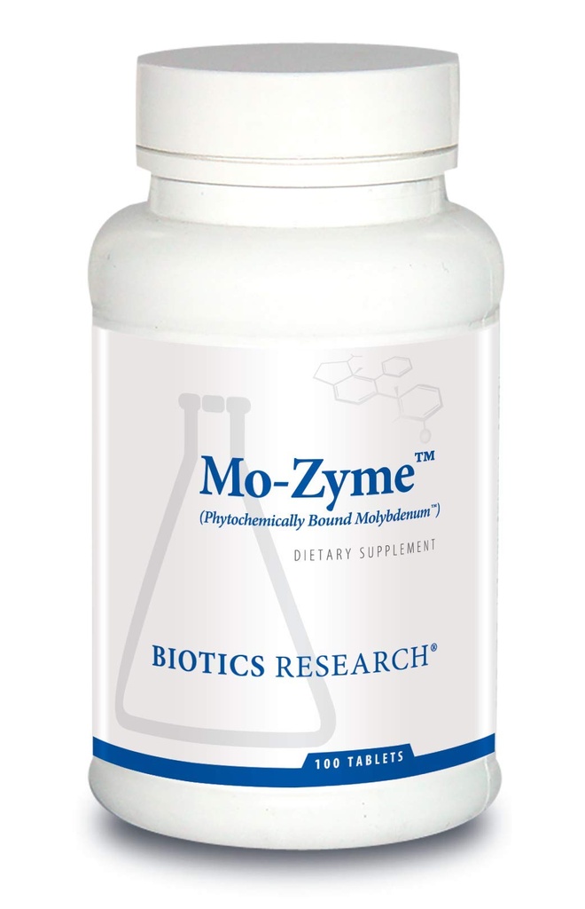 Biotika Research Mo-Zyme Molybdenum 50 mikrogram, Dukungan Liver, Detoksifikasi, Element Track, Metabolisme Sehat, Dukungan Antioksidant 100 Tablet