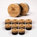 Chuga Shilajit authentic Himalaya Shilajit Resin 124; Alami Sourced Tingkat A Shilajit 124; 150 Servis per 35 Gram Jar (Paket 12)