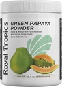 Royal Tropics Green Pepaya Powder. Enzymes for Digetsy Support.