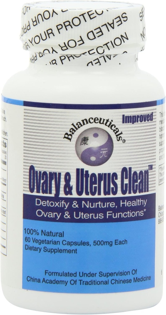 3 Set dari 60 Count Balaniuticals Ovary & Uterus Clean, 500 mg Dietary Supplemen Kapsul