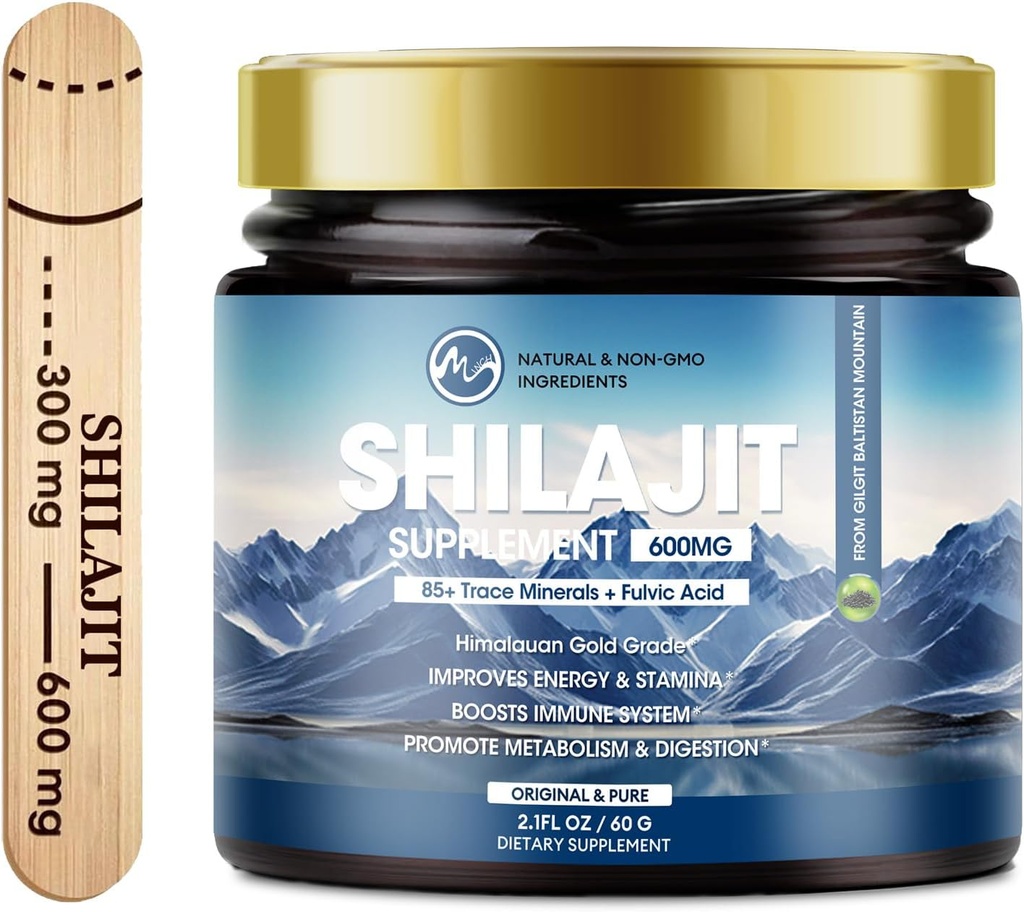 M inch 600mg Shilajit Pure Siberia Organic Shilajit Resin