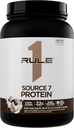 Aturan 1 Protein Sumber 7 Decadent Flavor, Velvety Smooth Texture, 22g Anytime Protein, dan 10g Alami EA Per Serving dari 7 Premium Sumber (1.8 Pounds *, Cookies & Cream)