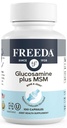 FREEDA Glucosamin MSM - Vegan Joint Flexibility & Mobility Suplement - Vegetarian Glucosamine Without Shellfish - Supports Joint Find- Third- Party Tested - (100 Capsules)