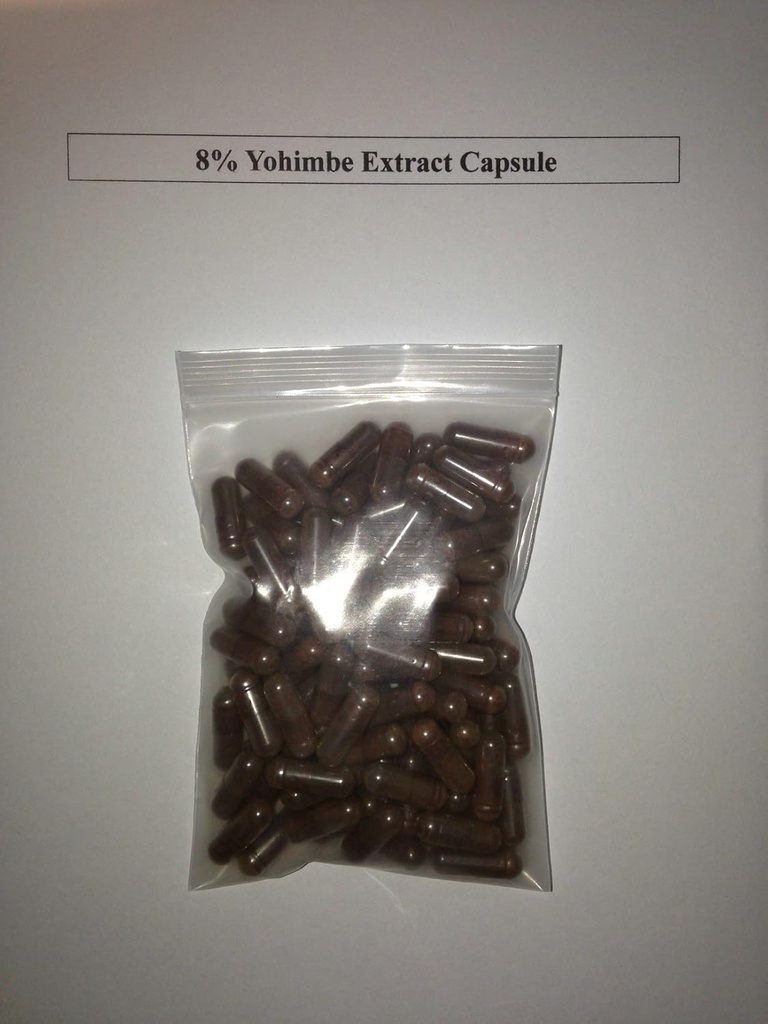 8% yohimbine Yohimbe Bark Ekstrak 400 mg x 1000 Capsules / afrodine