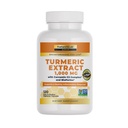Laboratorium Alam Turmeric Curcumin C3 Kompleks 1000mg - Turmeric Extract 10000mg & BioPerine 5mg Standardized to 95%, Promotes Cardiovascular, Imune, Gabungan, Skin Health - 120 Capsules (Supply 60 Hari)