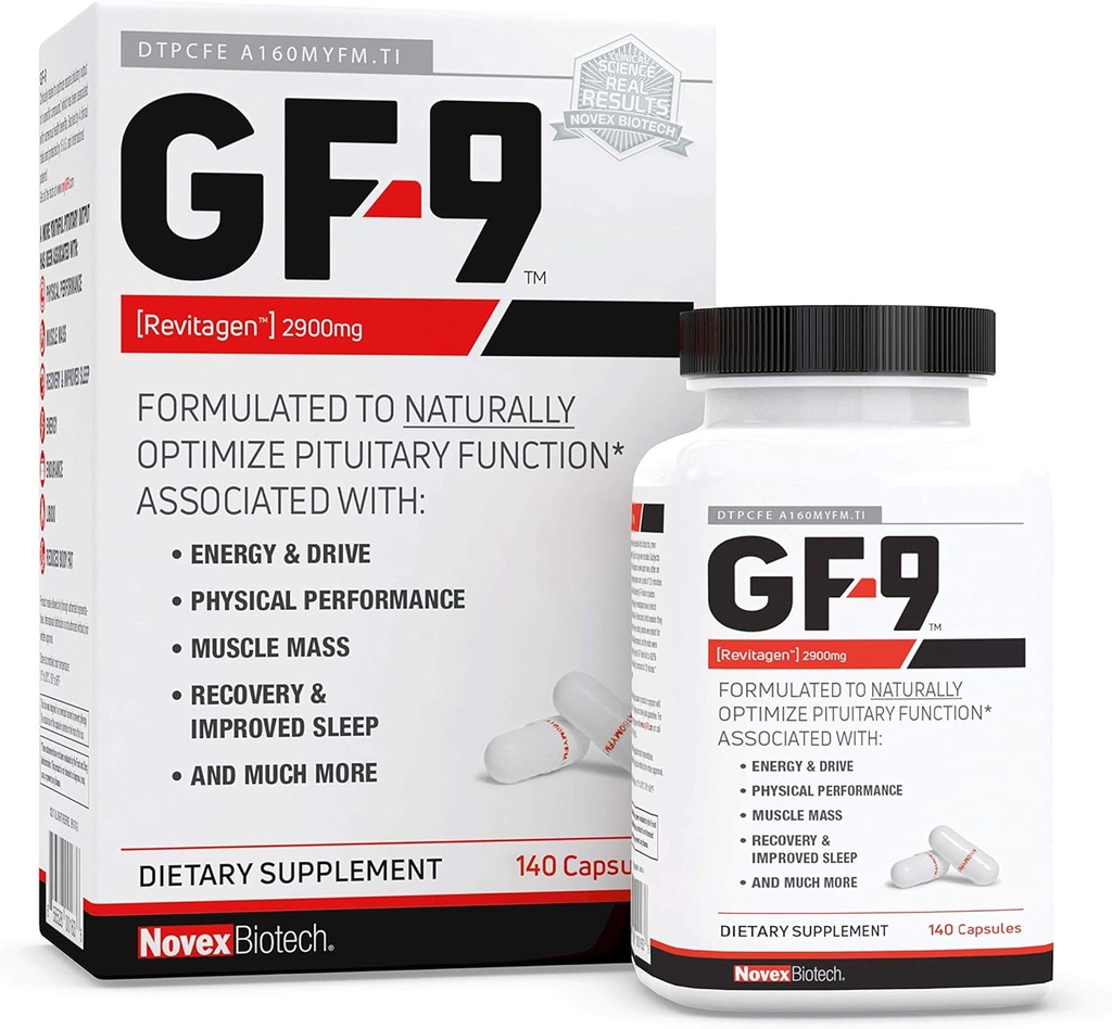 GF-9 - 140 Cacah - Suplemen Pria - Suplemen Pria - Boost Critical Peptide Yang Menyediakan Energi, Drive, Performance Fisik & More