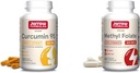 Jarrow Formula Curcumin 95 500mg dan Methyl Folate 400mcg AntioksidanCardiovaskular Kesehatan Dukungan Dieter Bundle, 120 dan 60 Vevgie Capsules