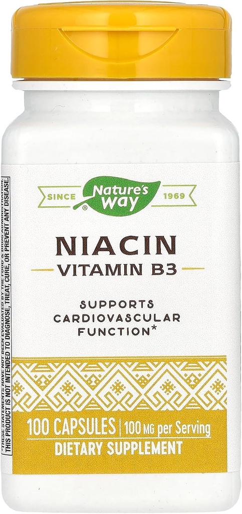 Nature 's Way Nature' s Niasin 100mg, 100 Count