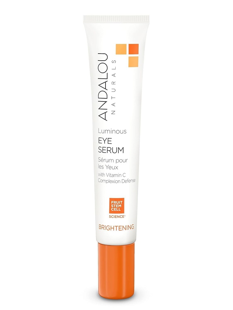 Jalalou Luminous Eye Serum, Illuminating Eye Cream for Dark Circles and Puffiness, Vitamin C, Caffeine & Goji Glycopeptires untuk Regreated, Refreshed, Pembangunan Tlighter, 0.6 Ounce